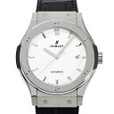 ウブロ HUBLOT クラシックフュージョン チタニウム オパリン 542.NX.2611.LR シルバー文字盤 新品 腕時計 メンズ