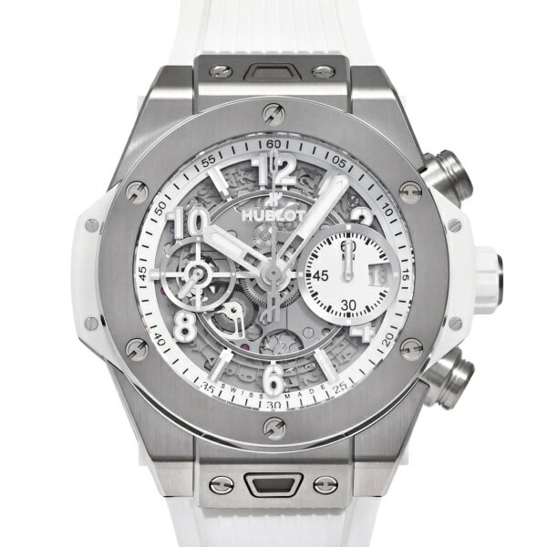 ウブロ HUBLOT ビッグバン ウニコ チタニウム ホワイト 441.NE.2011.RW シルバー/ホワイト文字盤 未使用 腕時計 メンズ
