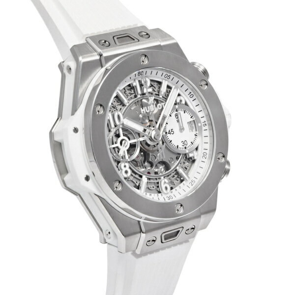 ウブロ HUBLOT ビッグバン ウニコ チタニウム ホワイト 441.NE.2011.RW シルバー/ホワイト文字盤 未使用 腕時計 メンズ