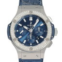ウブロ HUBLOT ビッグバン スチール ブルー ダイヤモンド 301.SX.7170.LR.1104 ブルー文字盤 中古 腕時計 メンズ