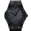 ウブロ HUBLOT クラシックフュージョン ベルルッティ オールブラック 世界限定500本 511.CM.0500.VR.BER16 ブラック文字盤 中古 腕時計 メンズ