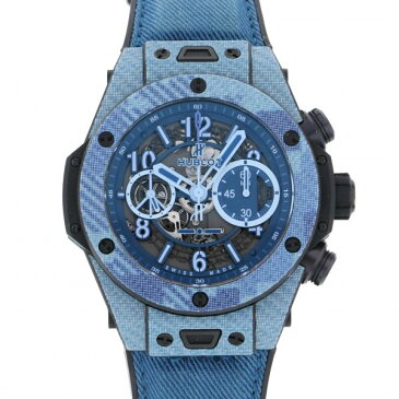 ウブロ HUBLOT ビッグバン ウニコ イタリア インディペンデント ブルーカムフラージュ 世界限定500本 411.YL.5190.NR.ITI16 グレー文字盤 中古 腕時計 メンズ