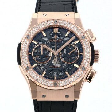 ウブロ HUBLOT クラシックフュージョン アエロフュージョン クロノグラフ キングゴールド 525.OX.0180.LR.1104 ブラック文字盤 メンズ 腕時計 【新品】