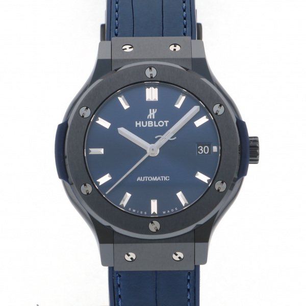 ウブロ 腕時計（メンズ） ウブロ HUBLOT クラシックフュージョン セラミックブルー 565.CM.7170.LR ブルー文字盤 新品 腕時計 メンズ