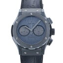 ウブロ HUBLOT クラシックフュージョン クロノグラフ ベルルッティ スクリット オールブラック ...