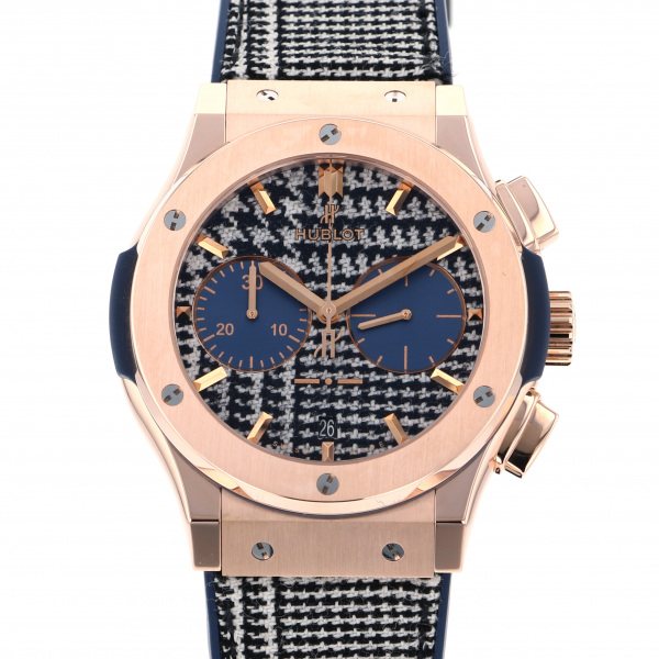 ウブロ HUBLOT クラシックフュージョン イタリアインディペンデント キングゴールド プリンス オブ ウェールズ 521.OX.2704.NR.ITI17 ブラック文字盤 メンズ 腕時計 【新品】