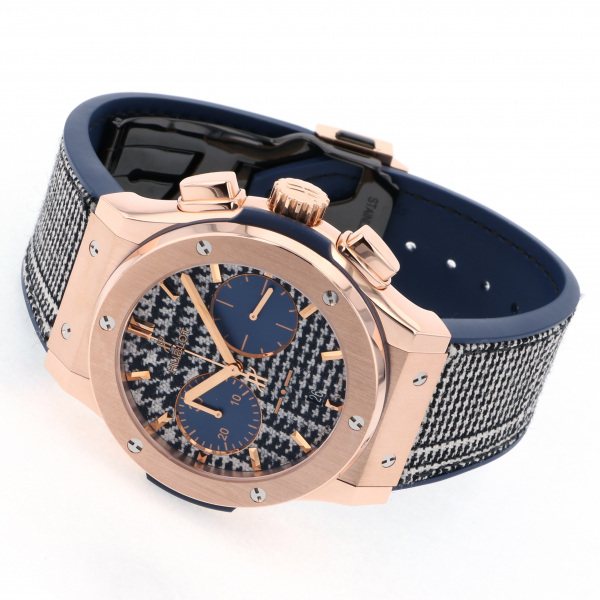 ウブロ HUBLOT クラシックフュージョン イタリアインディペンデント キングゴールド プリンス オブ ウェールズ 521.OX.2704.NR.ITI17 ブラック文字盤 メンズ 腕時計 【新品】