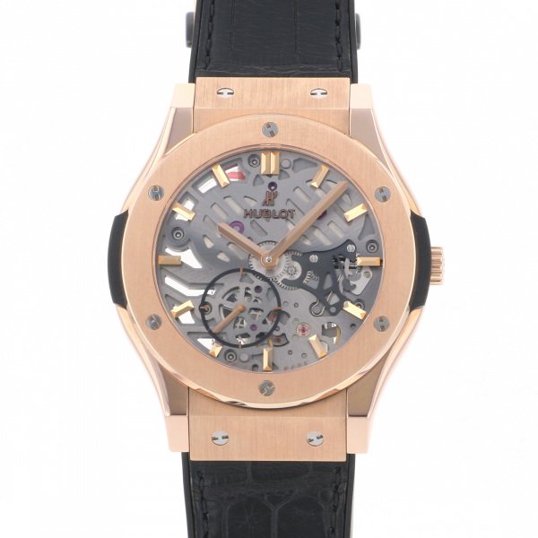 ウブロ 腕時計（メンズ） ウブロ HUBLOT クラシックフュージョン クラシコ ウルトラシン スケルトン 545.OX.0180.LR グレー文字盤 新品 腕時計 メンズ