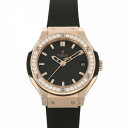 ウブロ 腕時計（レディース） ウブロ HUBLOT クラシックフュージョン キングゴールド ダイヤモンド 581.OX.1180.RX.1104 ブラック文字盤 新品 腕時計 レディース
