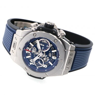 ウブロ HUBLOT ビッグバン ウニコ チタニウム ブルー 411.NX.5179.RX ブルー文字盤 新品 腕時計 メンズ