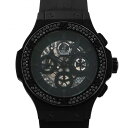 ウブロ HUBLOT ビッグバン アエロバン オールブラック ブラックダイヤモンド 311.CI.1110.RX.1100 ブラック文字盤 中古 腕時計 メンズ