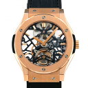 ウブロ HUBLOT クラシックフュージョン クラシコスケルトントゥールビヨン 世界99本限定 505.OX.0180.LR グレー文字盤 新品 腕時計 メンズ