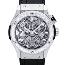 ウブロ HUBLOT クラシックフュージョン クラシコ スケルトン トゥールビヨン クロノグラフ ダイヤモンド 506.NX.0170.LR.1904 グレー文字盤 新品 腕時計 メンズ