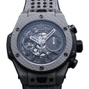 ウブロ HUBLOT ビッグバン ウニコ イタリア インディペンデント グレー 世界限定500本 411.YT.1110.NR.ITI15 ブラック文字盤 中古 腕時計 メンズ