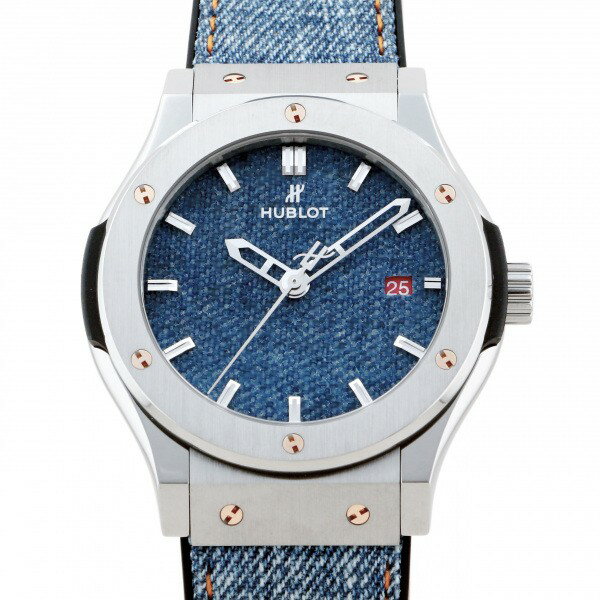 ウブロ HUBLOT クラシックフュージョン ジーンズ 世界限定25本 542.NX.2700.NR.PIC13 ブルー文字盤 新品 腕時計 メンズ