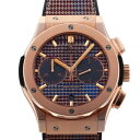 ウブロ HUBLOT クラシックフュージョン クロノグラフ イタリア インディペンデント プリンスオブウェールズ 521.OX.2709.NR.ITI18 マルチカラー文字盤 中古 腕時計 メンズ