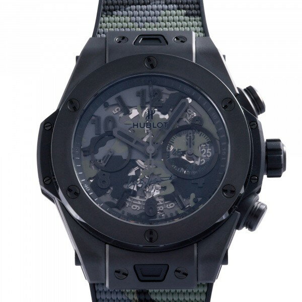 ウブロ HUBLOT ビッグバン カモ ヨウジヤマモト 200本限定 411.CI.0114.RX.YOY20 ブラック文字盤 中古 腕時計 メンズ