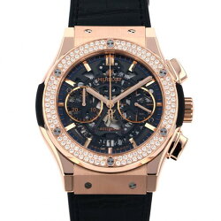 ウブロ HUBLOT クラシックフュージョン アエロフュージョン クロノグラフ キングゴールド 525.OX.0180.LR.1104 ブラック文字盤 新品 腕時計 メンズ