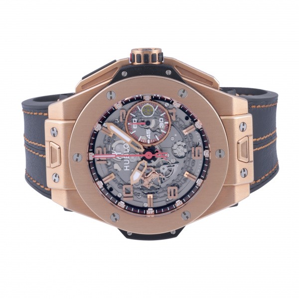 ウブロ HUBLOT ビッグバン フェラーリ キングゴールド 世界限定500本 401.OX.0123.UR グレー文字盤 中古 腕時計 メンズ