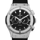 ウブロ HUBLOT クラシックフュージョン クロノグラフ チタニウム パヴェ 541.NX.1171.LR.1704 ブラック文字盤 新品 腕時計 メンズ(2)