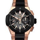 ウブロ 腕時計（メンズ） ウブロ HUBLOT ビッグバン インテグレーテッド キングゴールド セラミック 451.OM.1180.OM ブラック文字盤 新品 腕時計 メンズ