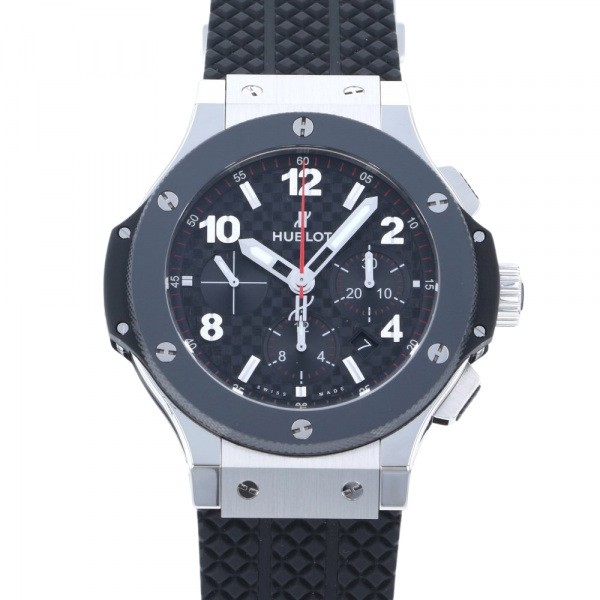 ウブロ 腕時計（メンズ） ウブロ HUBLOT ビッグバン スチール セラミック 301.SB.131.RX ブラック文字盤 新品 腕時計 メンズ