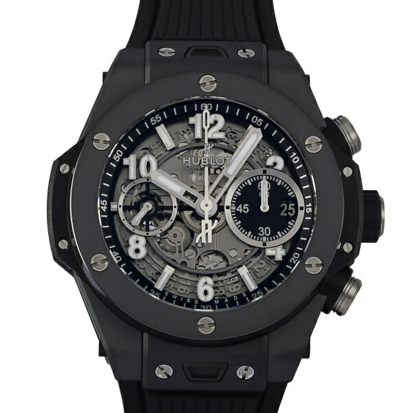 ウブロ 腕時計（メンズ） ウブロ HUBLOT ビッグバン ウニコ ブラックマジック 441.CI.1171.RX ブラック文字盤 新品 腕時計 メンズ