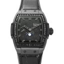 ウブロ HUBLOT スピリット・オブ・ビッグバン ムーンフェイズ オールブラックダイヤモンド 647.CI.1110.LR.1200 グレー文字盤 中古 腕時計 メンズ