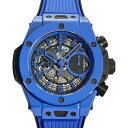 ウブロ 腕時計（メンズ） ウブロ HUBLOT ビッグバン ウニコ ブルーマジック 世界限定500本 441.ES.5119.RX グレー文字盤 新品 腕時計 メンズ