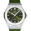 ウブロ 腕時計（メンズ） ウブロ HUBLOT クラシックフュージョン チタニウム グリーン 542.NX.8970.RX グリーン文字盤 新品 腕時計 メンズ