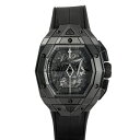ウブロ 腕時計（メンズ） ウブロ HUBLOT スピリット・オブ・ビッグバン サンブルー オールブラック 648.CX.0114.RX.MXM23 ブラック文字盤 新品 腕時計 メンズ