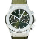 ウブロ 腕時計（メンズ） ウブロ HUBLOT クラシックフュージョン クロノグラフ チタニウム グリーン 521.NX.8970.LR グリーン文字盤 未使用 腕時計 メンズ