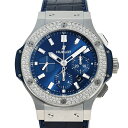 ウブロ HUBLOT ビッグバン スチール ブルー ダイヤモンド 301.SX.7170.LR.1104 ブルー文字盤 中古 腕時計 メンズ