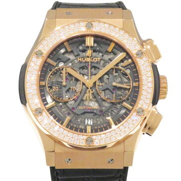 ウブロ HUBLOT クラシックフュージョン アエロフュージョン クロノグラフ キングゴールド 525.OX.0180.LR.1104 ブラック文字盤 メンズ 腕時計 【新品】