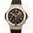 ウブロ 腕時計（メンズ） ウブロ HUBLOT ビッグバン ゴールド ダイヤモンド 301.PX.130.RX.094 ブラック文字盤 新品 腕時計 メンズ