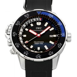IWC アクアタイマー 腕時計（メンズ） 【期間限定ポイント3倍】 IWC アクアタイマー ディープII IW354702 ブラック文字盤 新品 腕時計 メンズ