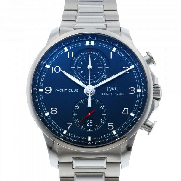 IWC ポルトギーゼ 腕時計（メンズ） IWC ポルトギーゼ ヨットクラブ クロノグラフ IW390701 ブルー文字盤 新品 腕時計 メンズ