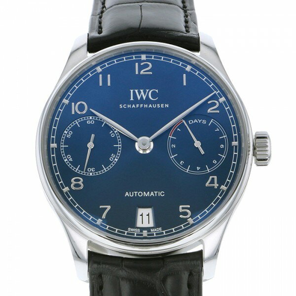 IWC ポルトギーゼ 腕時計（メンズ） IWC ポルトギーゼ オートマティック IW500710 ブルー文字盤 新品 腕時計 メンズ