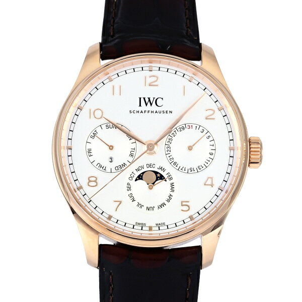 IWC ポルトギーゼ 腕時計（メンズ） IWC ポルトギーゼ ・パーペチュアル・カレンダー 42 IW344202 シルバー文字盤 新品 腕時計 メンズ