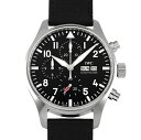 IWC パイロットウォッチ 腕時計（メンズ） IWC パイロットウォッチ クロノグラフ IW378001 ブラック文字盤 新品 腕時計 メンズ