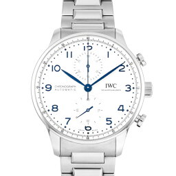 IWC ポルトギーゼ 腕時計（メンズ） IWC ポルトギーゼ クロノグラフ IW371617 シルバー文字盤 新品 腕時計 メンズ