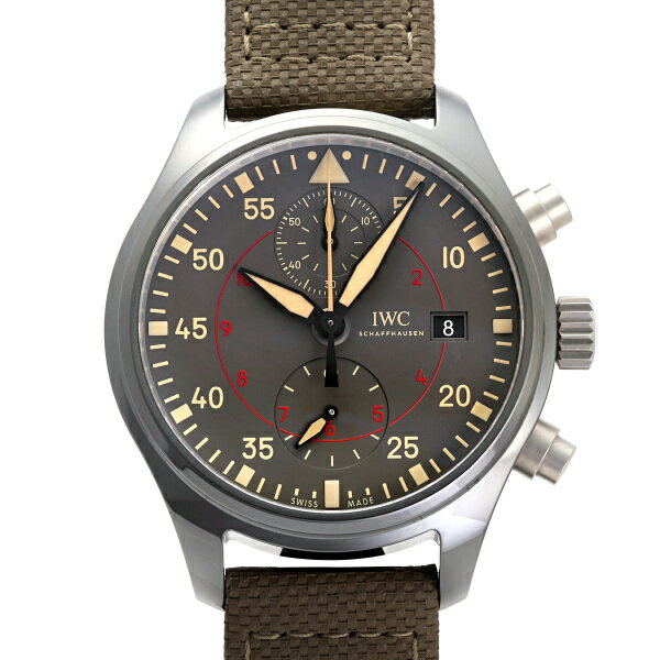 IWC パイロットウォッチ クロノグラフ トップガン ミラマー IW389002 グレー文字盤 中古 腕時計 メンズ