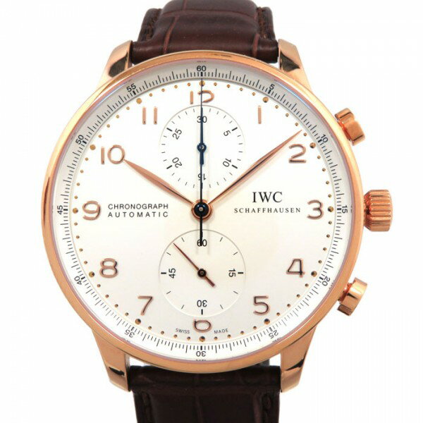 IWC ポルトギーゼ 腕時計（メンズ） IWC ポルトギーゼ クロノグラフ IW371480 シルバー文字盤 新古品 腕時計 メンズ