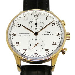 IWC ポルトギーゼ クロノグラフ 【生産終了モデル】 IW371402 シルバー文字盤 中古 腕時計 メンズ