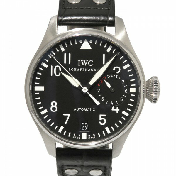 IWC パイロットウォッチ ビッグパイロットウォッチ 7デイズ IW500401 ブラック文字盤 中 ...