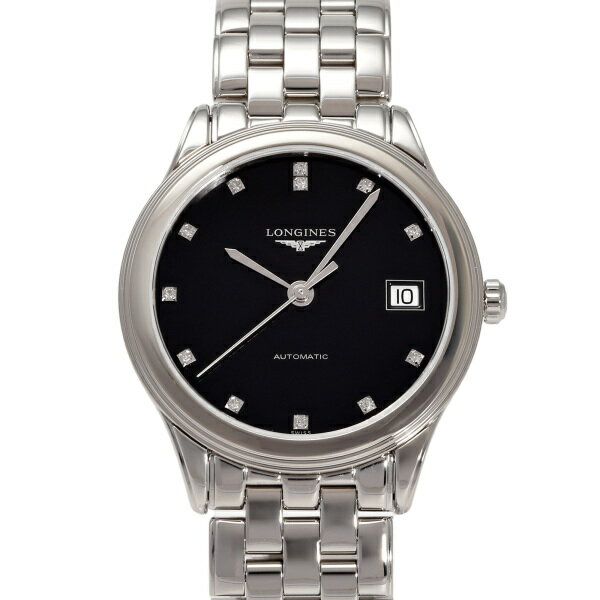ロンジン LONGINES フラッグシップ L4.774.4.57.6 ブラック文字盤 新品 腕時計 メンズ