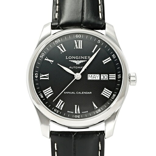 ロンジン LONGINES マスター コレクション L2.910.4.51.7 ブラック文字盤 新品 腕時計 メンズ ロンジン LONGINES マスター コレクション L2.910.4.51.7 ブラック文字盤 新品 腕時計 メンズ