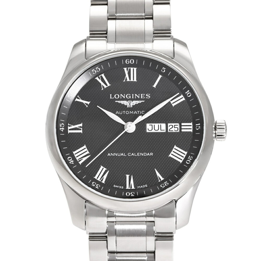 ロンジン LONGINES マスター コレクション L2.910.4.51.6 ブラック文字盤 新品 腕時計 メンズ