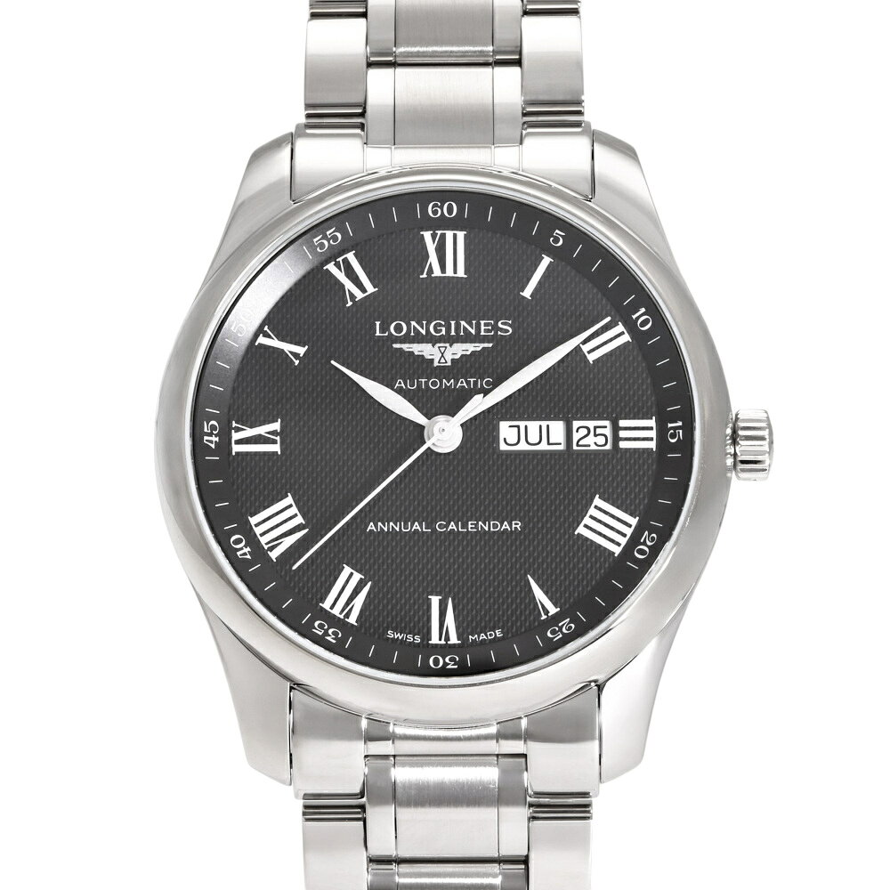 ロンジン LONGINES マスター コレクション L2.910.4.51.6 ブラック文字盤 新品 腕時計 メンズ