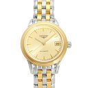 ロンジン LONGINES フラッグシップ L4.274.3.32.7 イエロー文字盤 新品 腕時計 レディース(2)